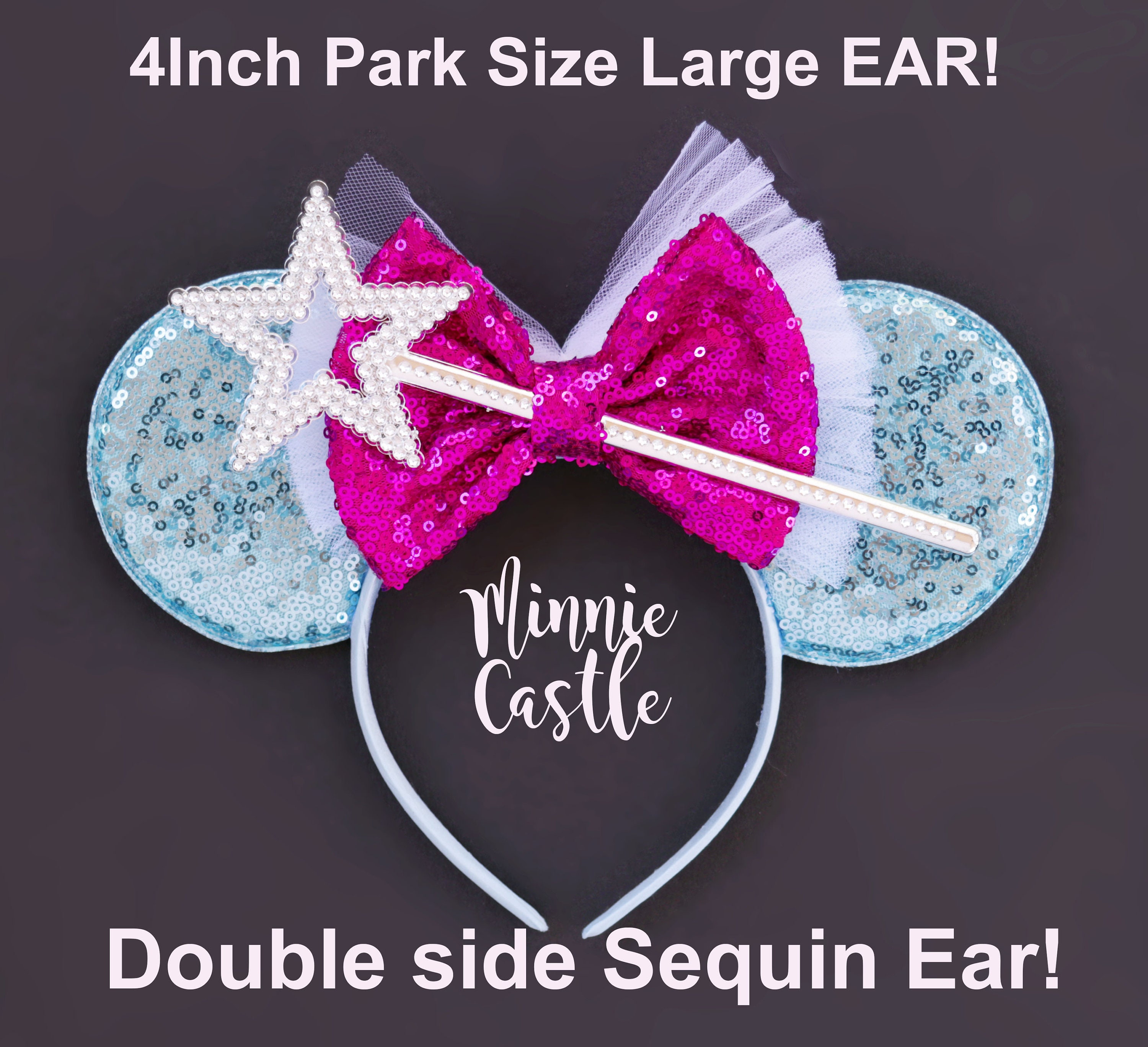 Fairy Godmother Mouse Ears: Cinderella Mickey Sequin  display picture 2