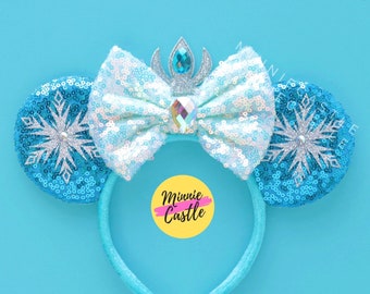 Elsa Mickey ears, Mickey Ears, Princess Mouse ears, Frozen Ears, Minnie Ears, Mouse Ears Headband, Mickey Ears, Characters Mouse Ears