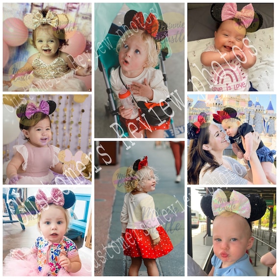 Alice Mouse Ears, Mickey Ears With Elastic Headband, Wonderlands