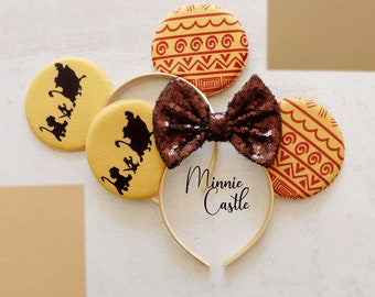 Mouse ears, Animal kingdom ears, Lion ears, Mouse ear headband, Jungle king ears for kids and adult