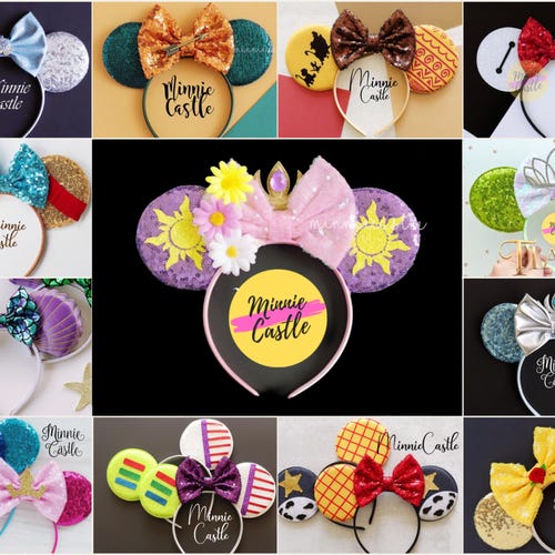 Mouse Ears Headband, Minnie Ears, Princess Mickey Ears  display picture 1