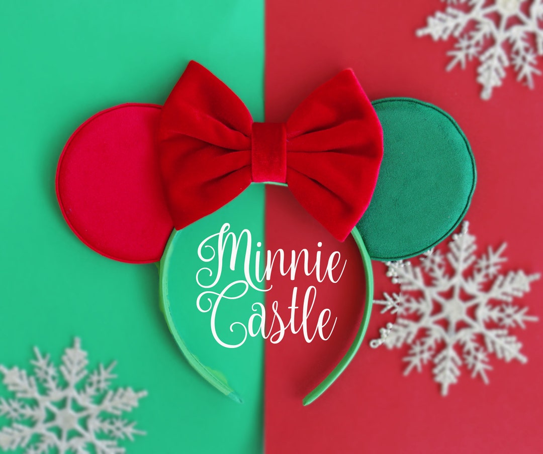 Christmas Minnie Ears, Christmas Ears, Christmas Ears, Winter Minnie