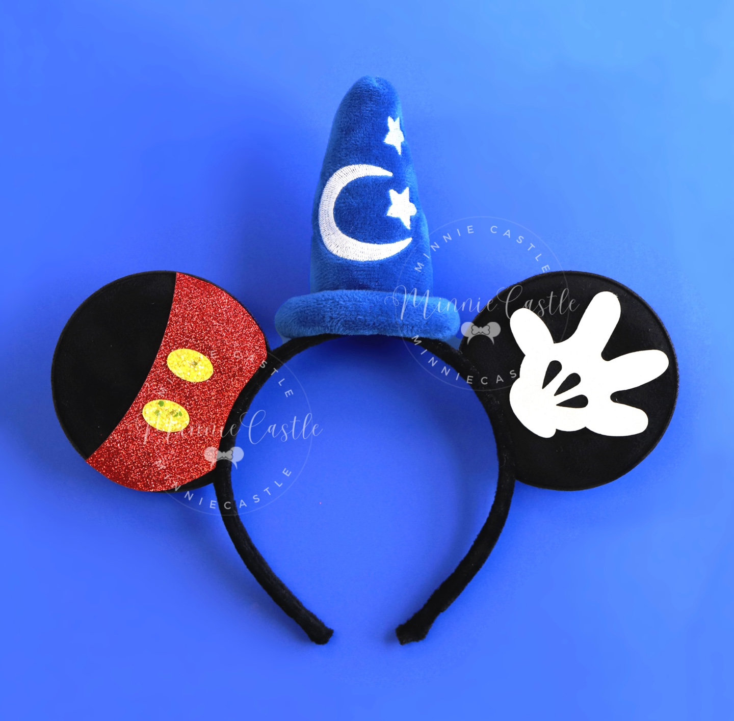 Personalized Sorcerer Mouse Ears Headband: Boy Mickey Ears  display picture 2