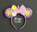 Rapunzel Minnie ears, Rapunzel ears, Mickey Ears, Princess Rapunzel Minnie Mouse, Rapunzel Disney Mouse Ears Headband, Flower Minnie ears
