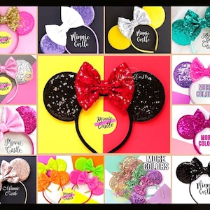 Mouse ears, Minnie Ears, Sequin Mickey Ears, Classic Mouse ears, Mouse Ears Headband, Mickey Ears, Mickey Ears, Characters Ears, Minnie