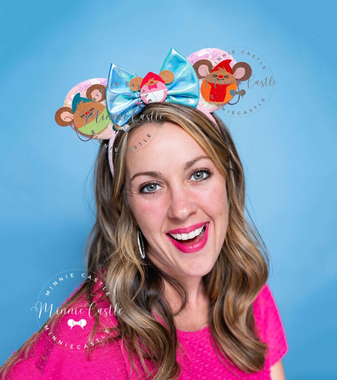 Gus Mickey Ears, Cinderella Inspired Mouse Ears, Gus and Jaq Ears ...