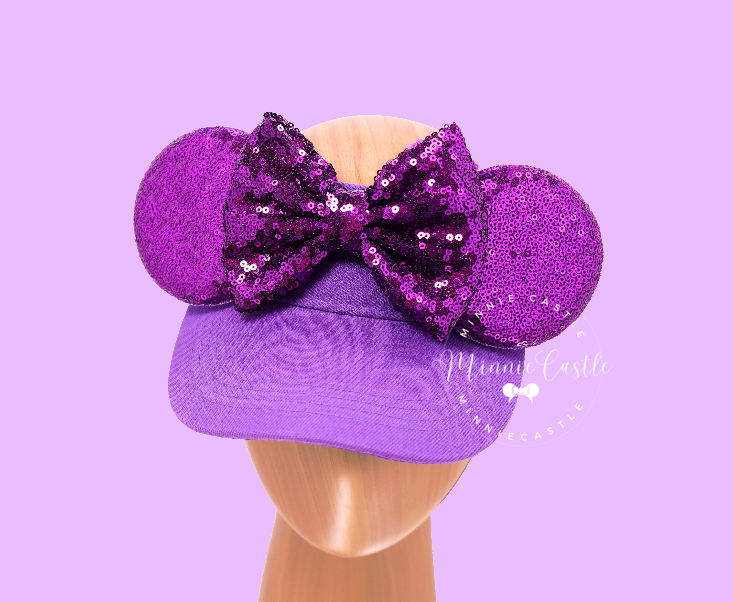 Mickey Visor, Purple Mickey Ears Visor, Mouse Ears Visor , Mickey Ears, Mickey Ears Hat, Minnie Ears Visor, Mouse Ears Visor, Minnie Ears
