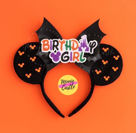 Birthday Halloween Ears, Mickey Ears, Bat Bow Minnie Ears  display picture 2