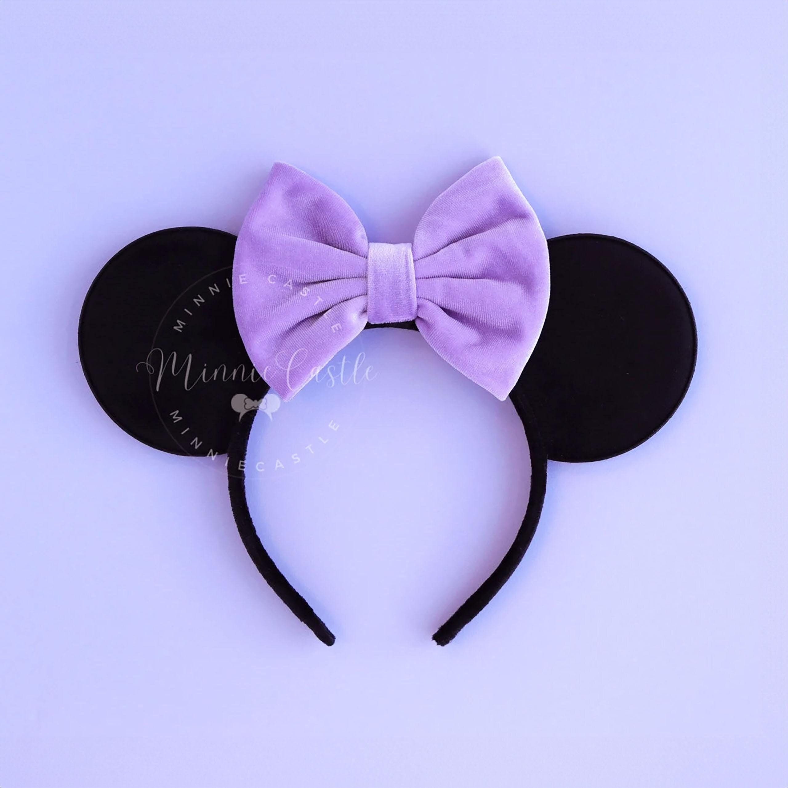 Black & Light Purple Ears, Mickey Ears, Lilac Bow Minnie  display picture 2