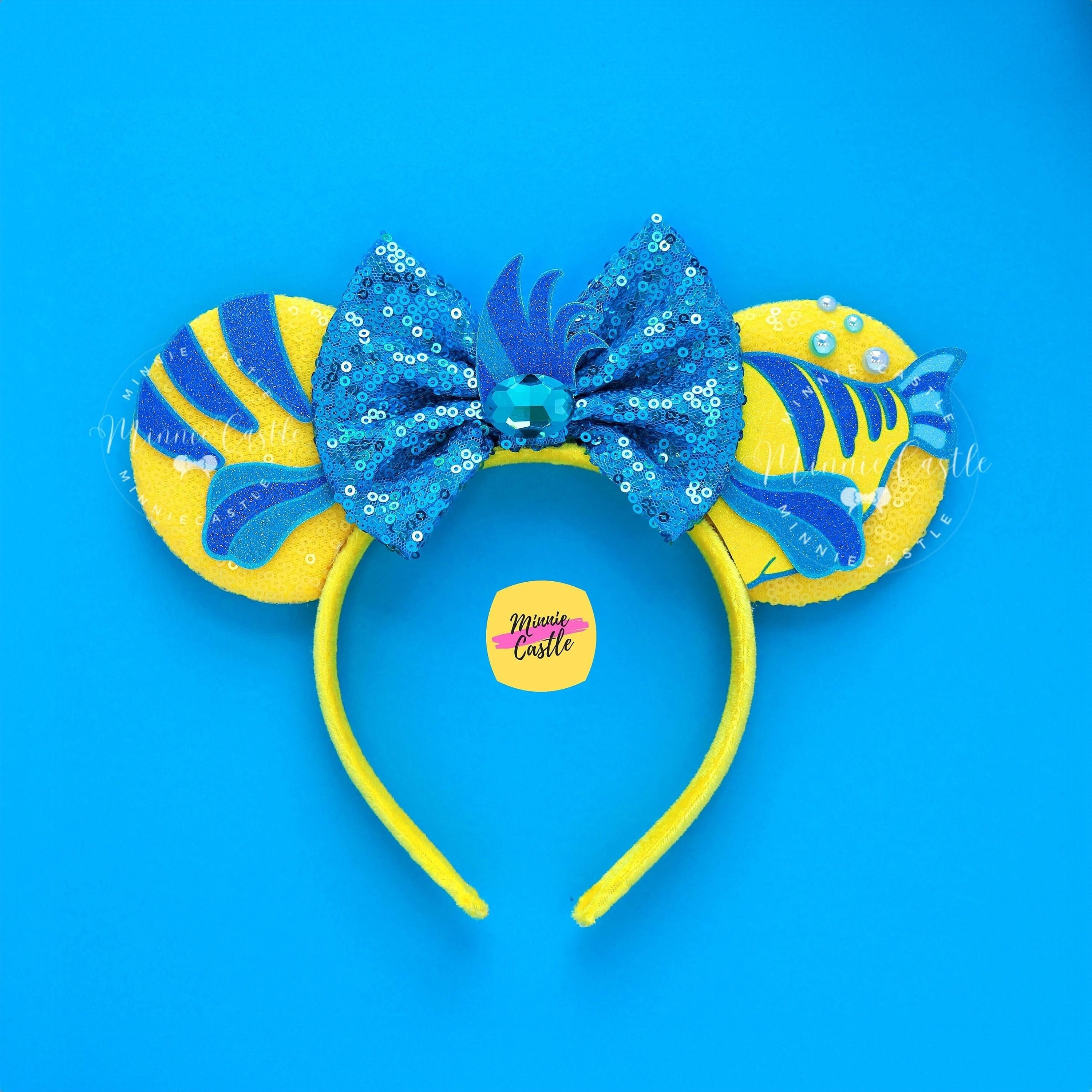 Flounder Mickey Ears, Flounder Mouse Ears, Minnie Ears 