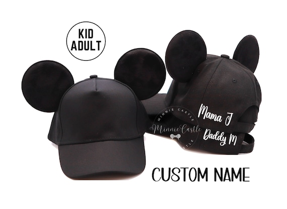 Mickey Ears Hat, Mickey Ears Baseball Cap, Personalized Mickey