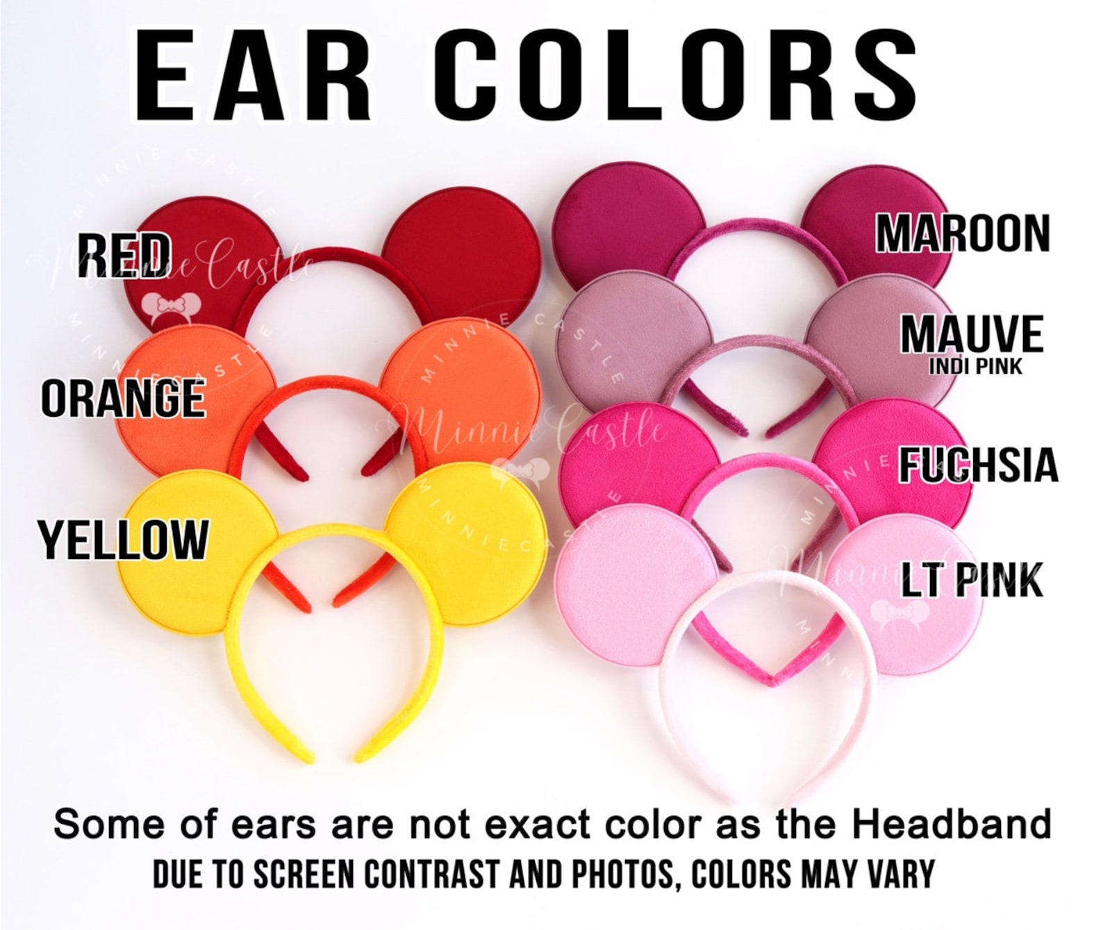 Mickey Pearls Ears, Mickey Ears, Minnie Ears, Sky Blue Ears, Mouse Ears ...