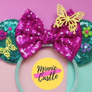 Encanto Ears, Mirabel Ears, Encanto Mickey Ears, Mickey ears, Minnie Ears, Mouse Ears Headband, Mickey Ears, Flowers and Butterfly Ears