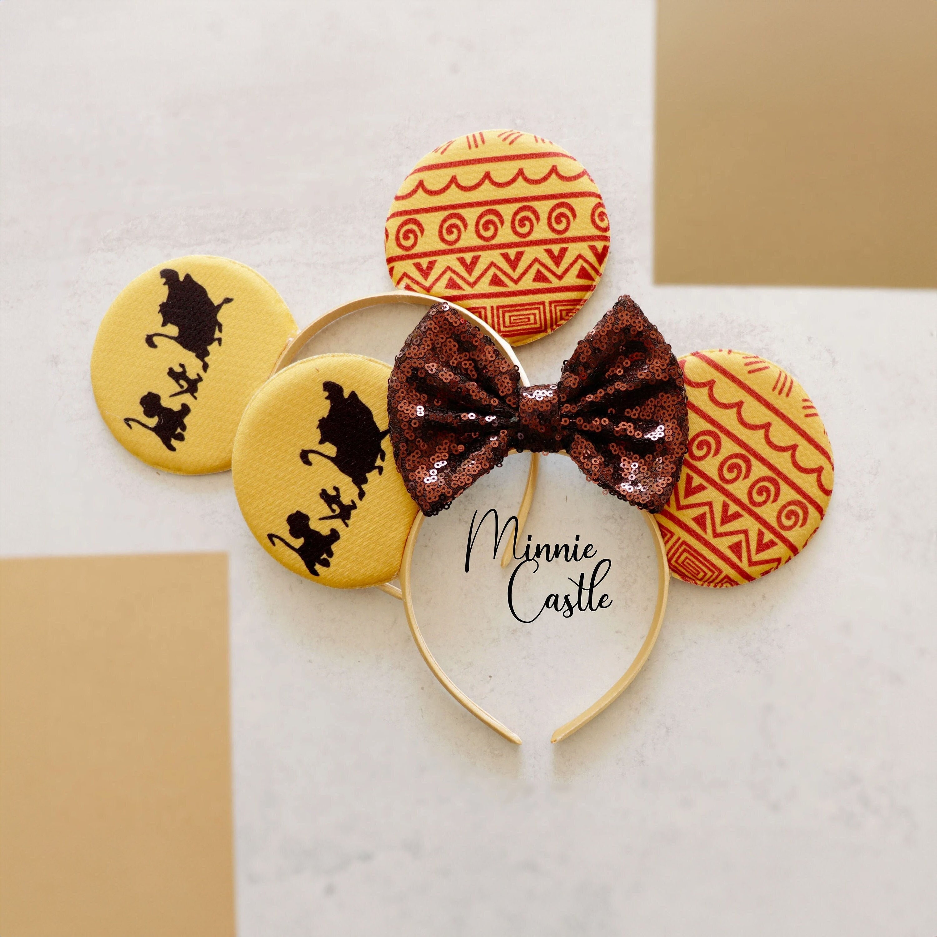 Lion Mouse Ears Animal Kingdom Headband With Bow for All  display picture 1