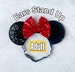 Minnie Ears, Women adult Minnie mouse ears elastic headband, Minnie mouse ears headband, Disney ears with stretch band, No headache headband 