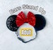 Minnie Ears, Women adult Minnie mouse ears elastic headband, Minnie mouse ears headband, Disney ears with stretch band, No headache headband