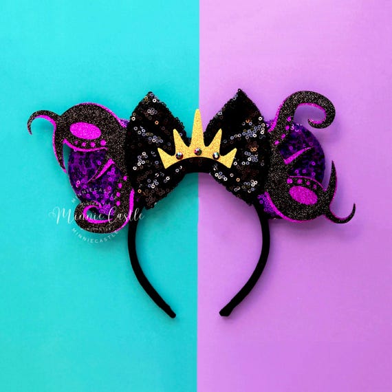 Women Purple Polyester Velvet Mickey Mouse Halloween Costume Headband Disney Halloween Ears Deluxe Headband Set, 5 pcs. - Samsclub.com main image 2