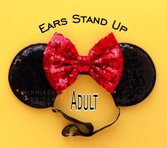 Minnie Ears, Women Adults Minnie Ears With Elastic Headband