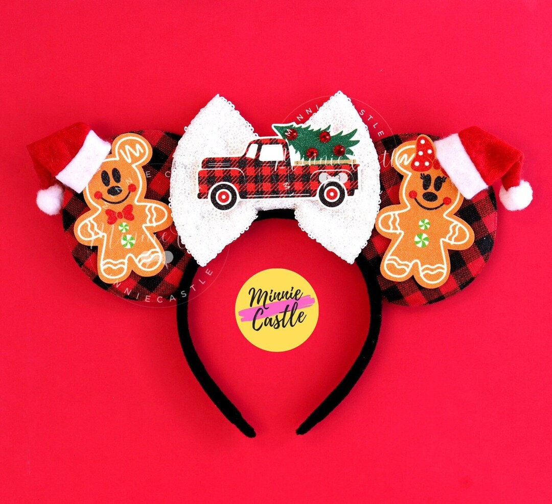 Christmas Mickey Ears, Mickey Ears, Christmas Truck Ears, Gingerbread