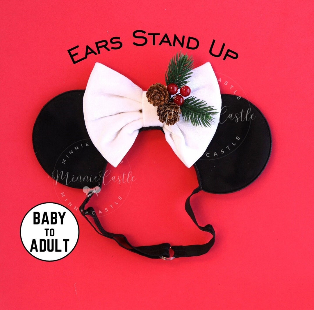 Mickey Ears Christmas Mickey Ears Christmas Holly Mouse Etsy
