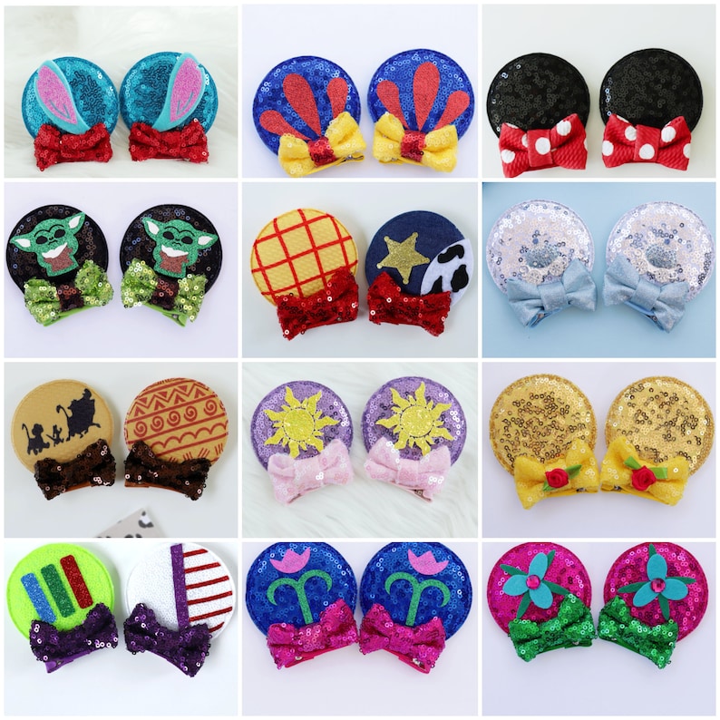 Toy Story Minnie Ears Hair Clip Woody Buzz Light Mouse Ear Etsy