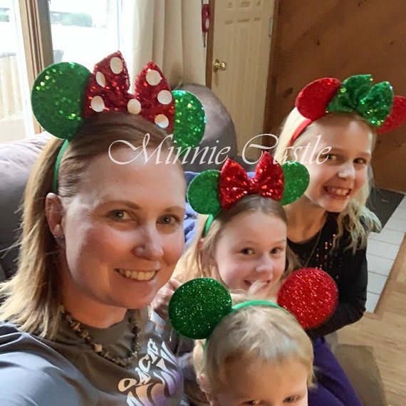 Vincha con Orejas Minnie Mouse Navidad DISNEY