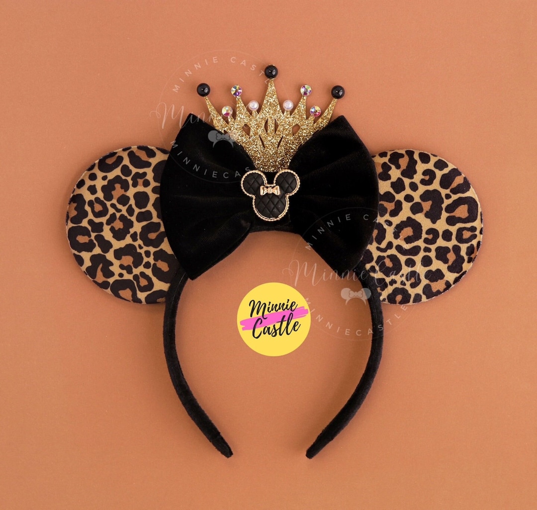 Leopard Mickey Ears With Crown, Safari Mickey Ears, Mickey Ears ...