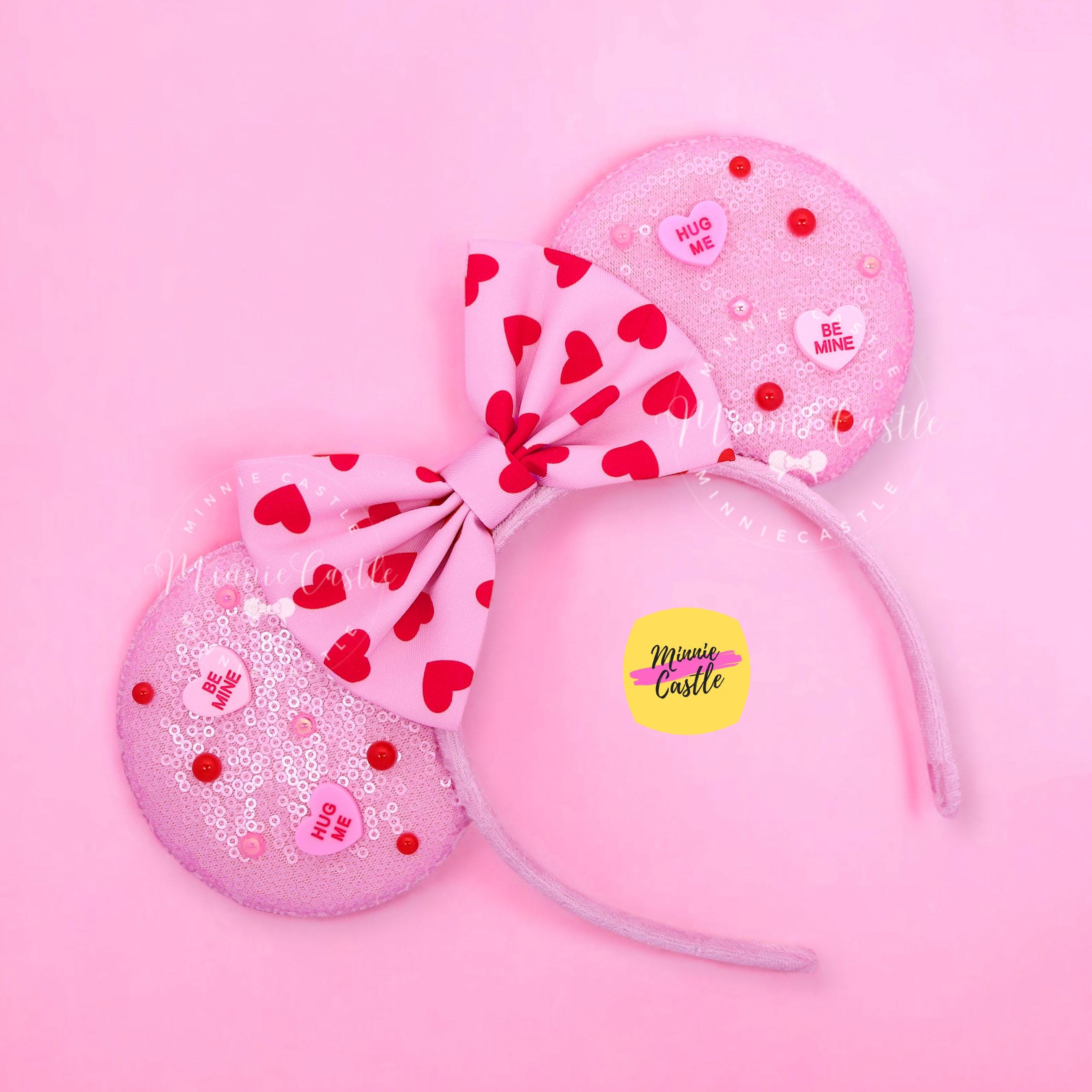 Disney Mickey and Minnie Mouse Sweethearts Nite Ears Headband New Valentine main image 2