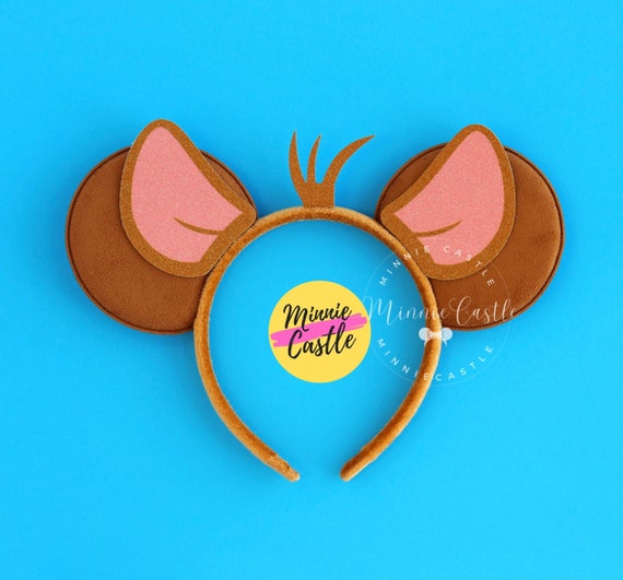 Kanga Roo Mouse Ears Headband: Suede Character Ears - Etsy display picture 3