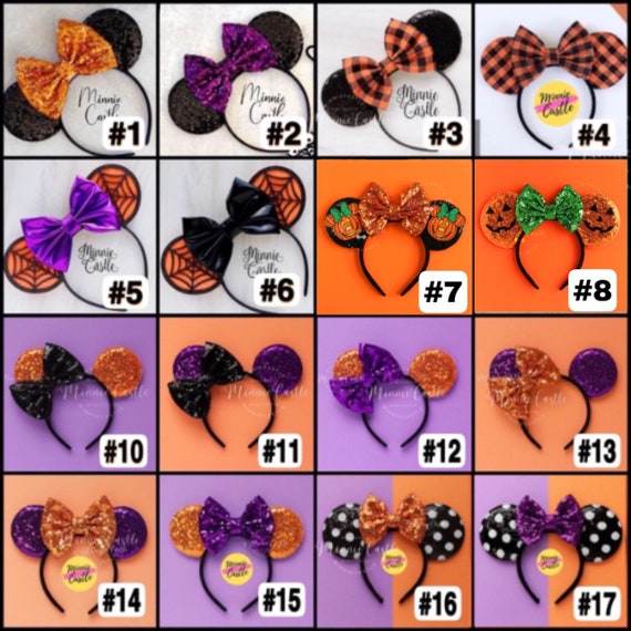 Mickey Ears Halloween,  Halloween Mickey Ears, Minnie Ears, Halloween Ears, Halloween Costume Mouse Ears, Mickey Ears, Mouse Ears Headband