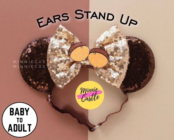 Chip Dale Mouse Ears, Mickey Ears, Minnie Ears, Acorns Mouse  display picture 3