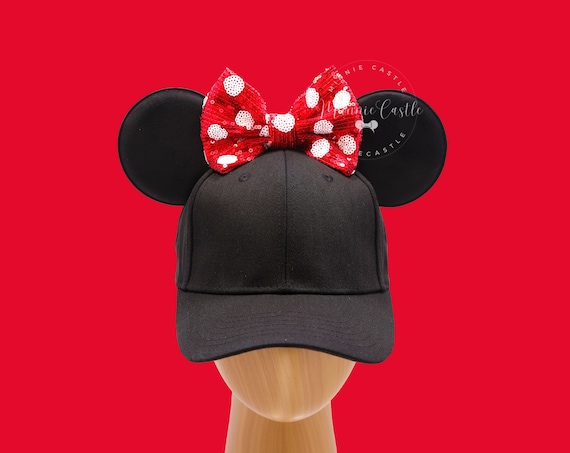 Mickey Ears Hat, Mickey Ears Baseball Cap, Minnie Ears Hat With