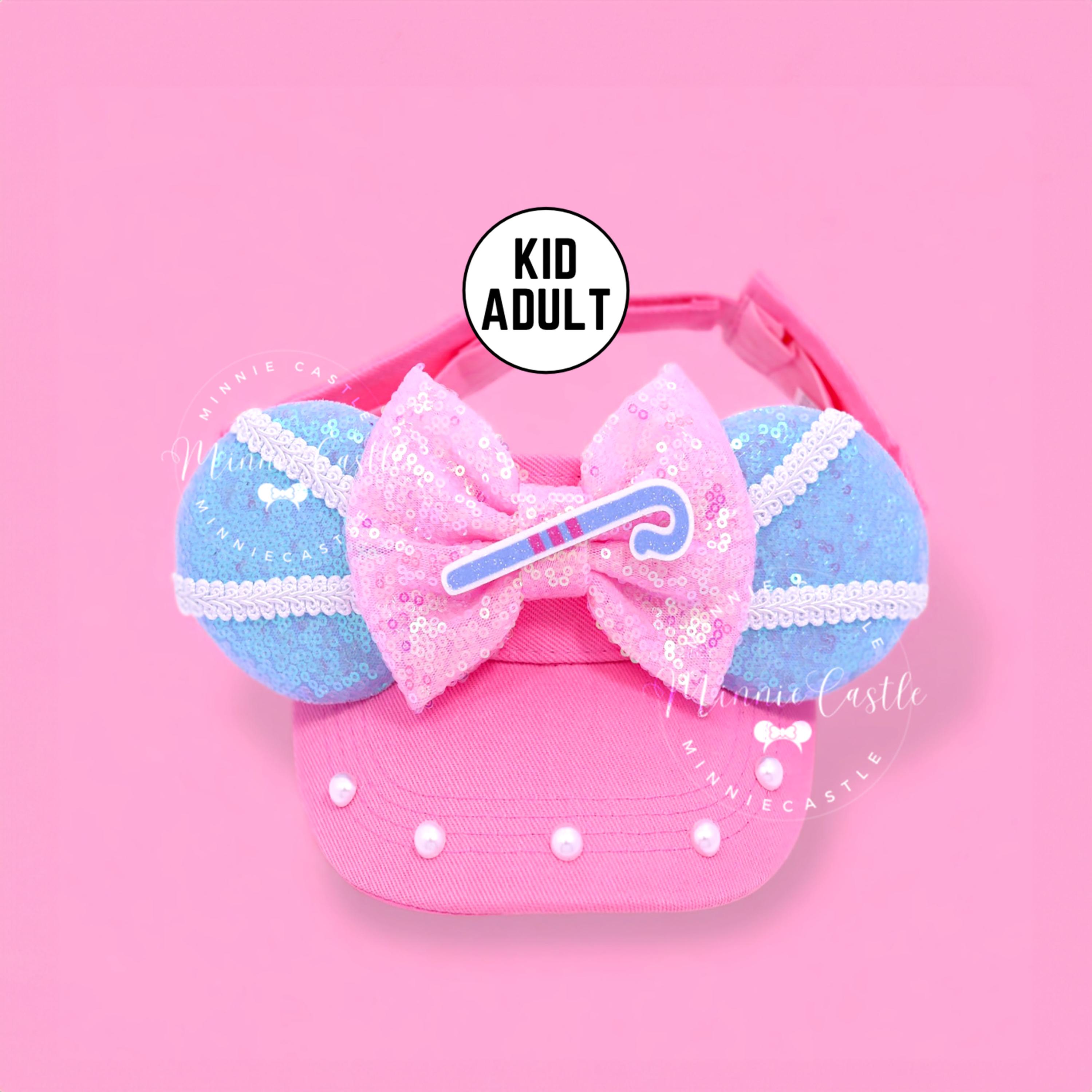 Bo Peep Visor, Toy Mouse Ears Visor, Mickey Ears Visor, Minnie Ear visor, Mickey Ears Hat, Toy Stories Mouse Ears for Adults and Kids