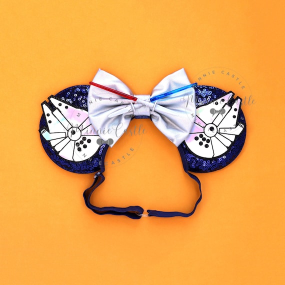 Lightsaber & Falcon Ears, Mickey and Minnie Ears, S Wars  display picture 3