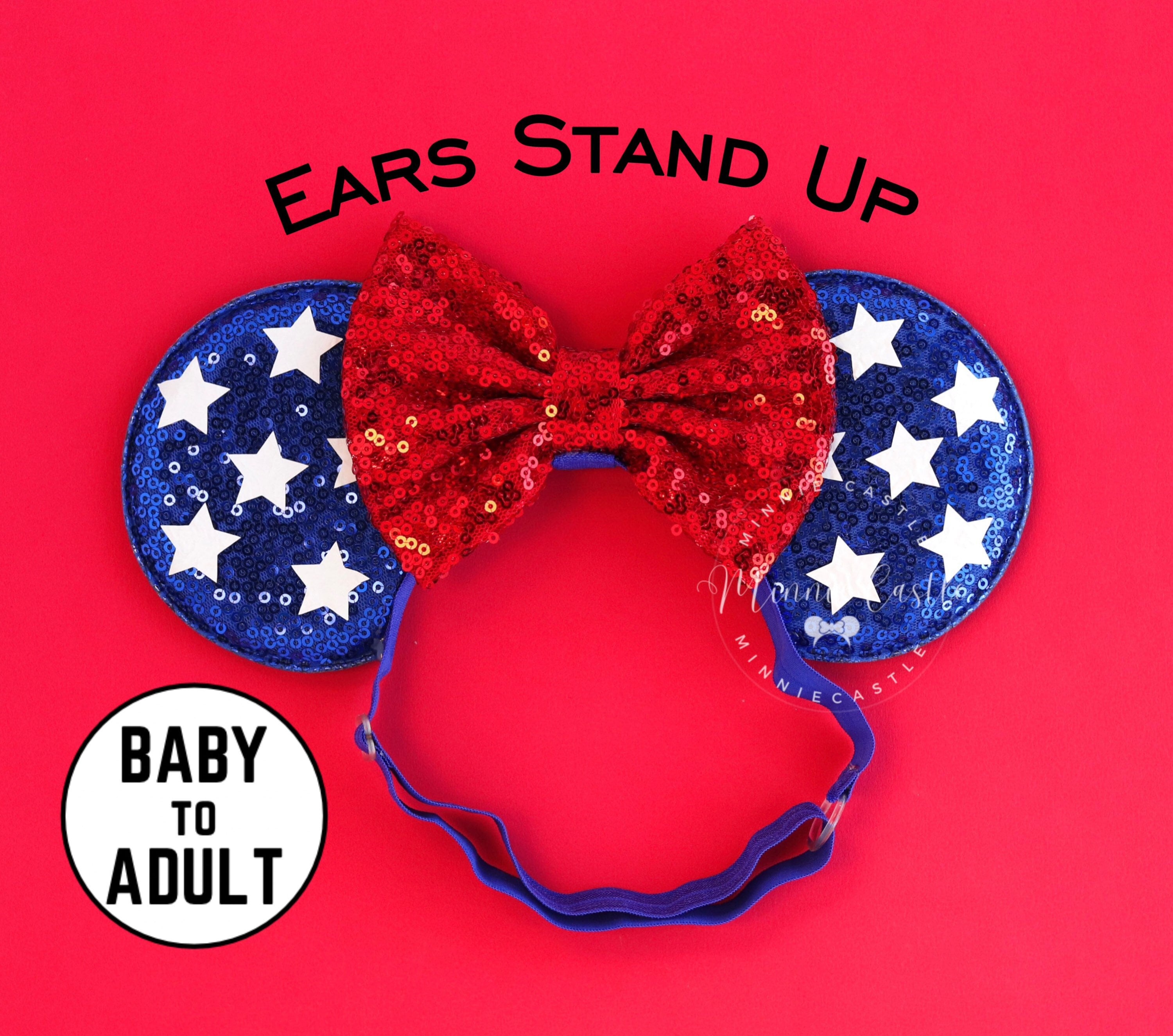 4th of July Mickey Ears, Mickey Ears, American Flag Mouse  display picture 3