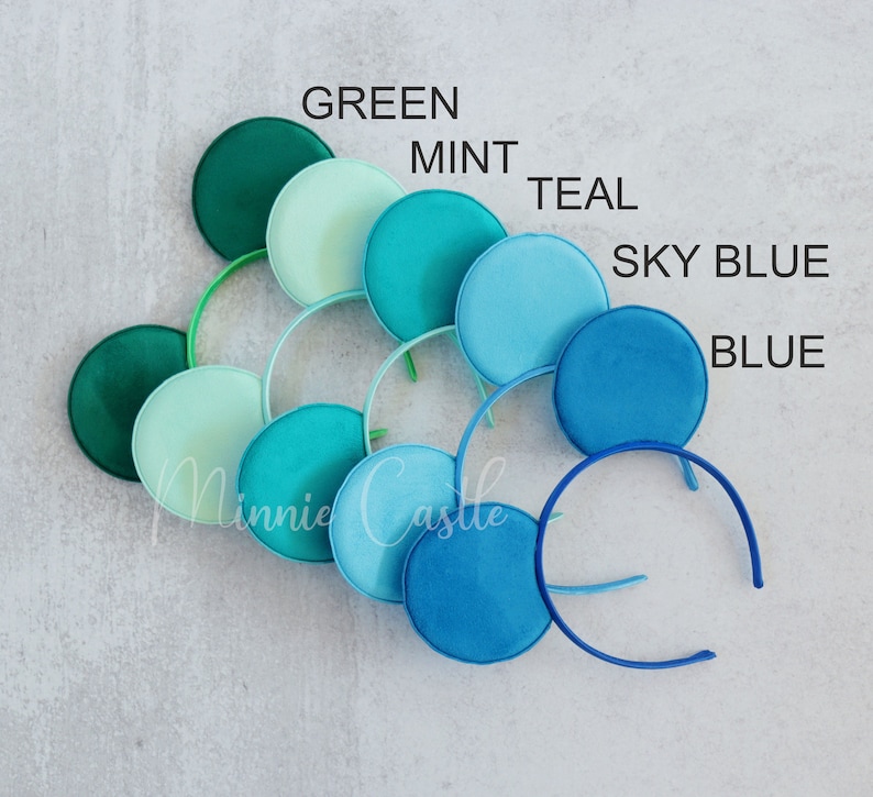 Black Velvet Minnie Ears Solid Black velvet mouse headband image 8