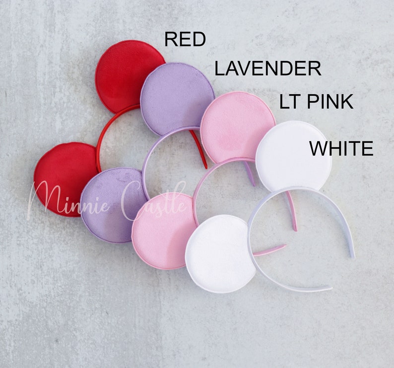 Black Velvet Minnie Ears Solid Black velvet mouse headband image 6