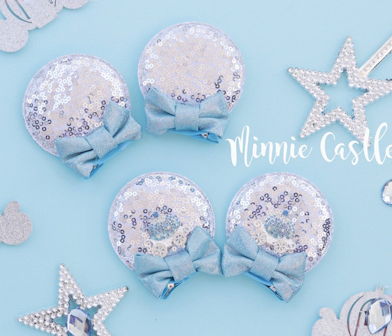 Inspiré de Cendrillon, pinces à cheveux oreilles de Mickey, oreilles de Minnie, oreilles de princesse, oreilles de Mickey, pince à cheveux oreilles de souris, oreilles de Mickey pour les enfants en bas âge image 3