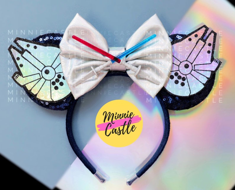 Lightsaber Mickey Ears S Wars Mouse Ears Mickey Ears Etsy Australia