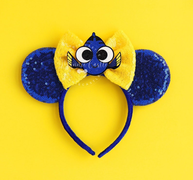 Nemo Ears, Nemo Mickey Ears, Finding Fish Mouse Ears, Minnie ears, Dory Minnie Ears, Nemo Ears, Mouse ears headband, Mickey Ears Dory / Simple Design