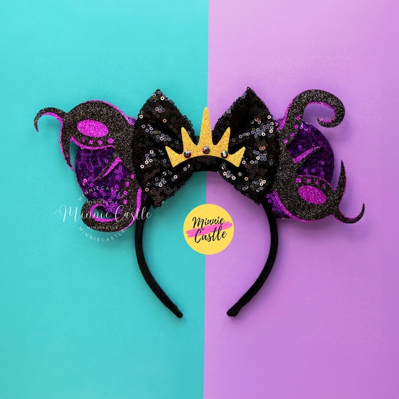 ?Ursula Themed Disney Ears/Headband Ursula Mickey Visor - Mouse Ears Headband – Little Ears Boutique main image 3