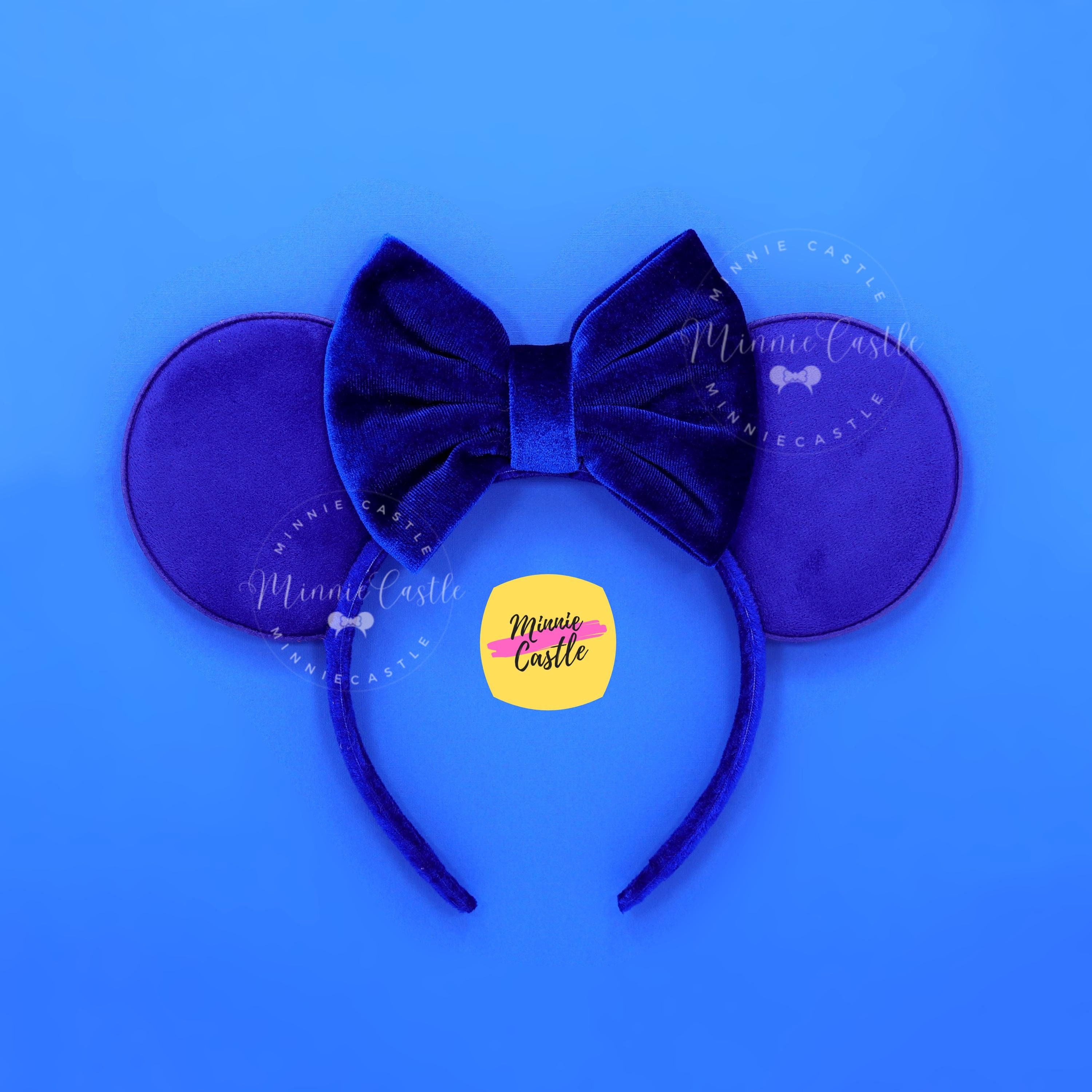 Mickey Ears, Royal Blue Mouse Ear, Velvet Bow Minnie Ears  display picture 3