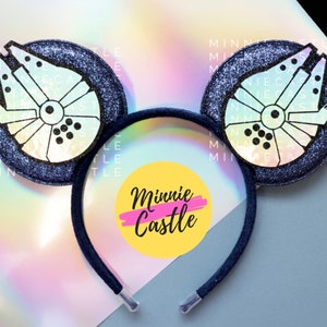 Galaxy Wars Mausohren Haarband: Pailletten Space Micky Ohren von Minnie Castle