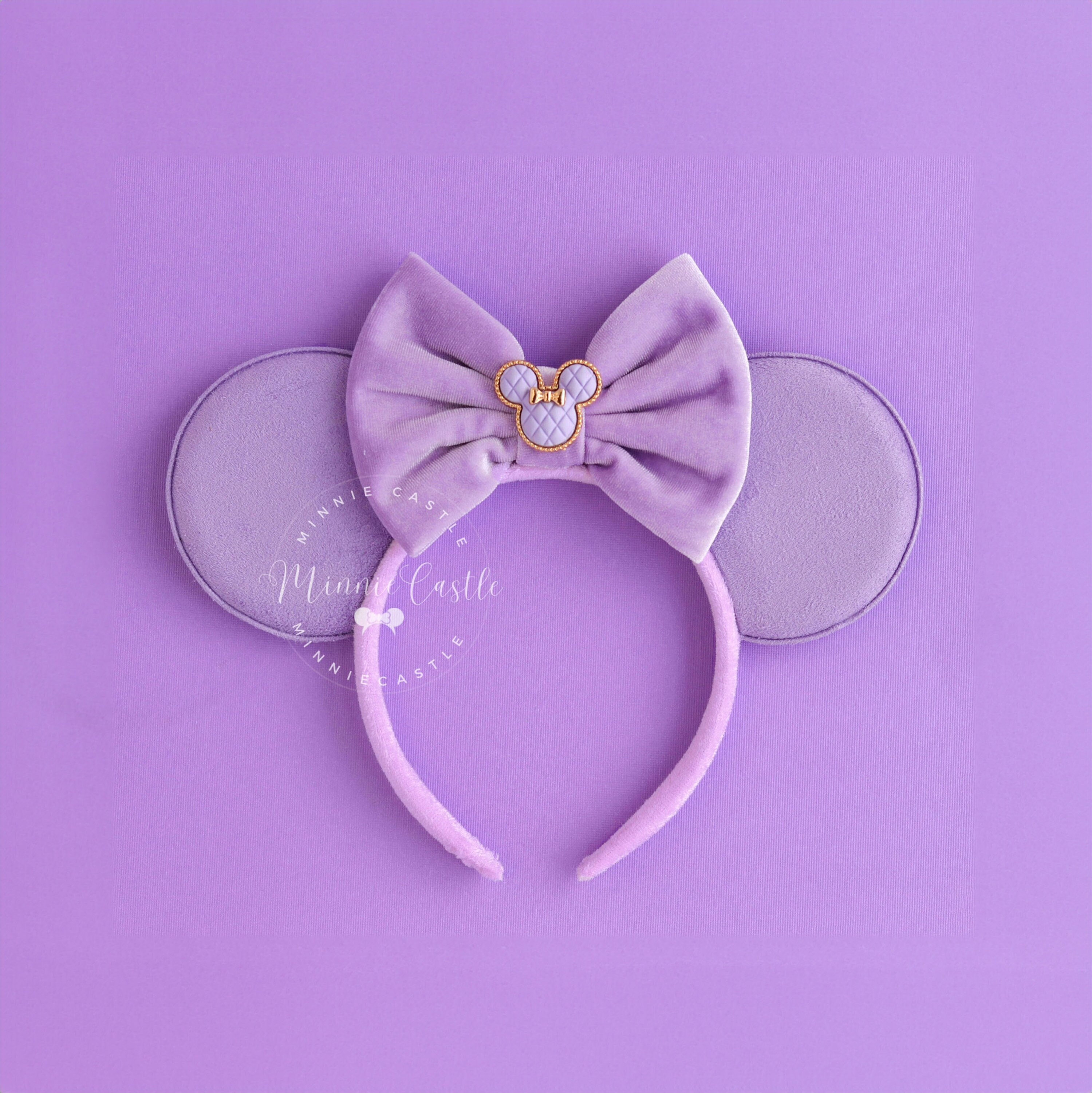 Disney Parks Minnie Mouse Ears Pastel Purple Beaded Bow Headband ✨ Obsessed is an understatement ✨ These geometric purple  main image 2