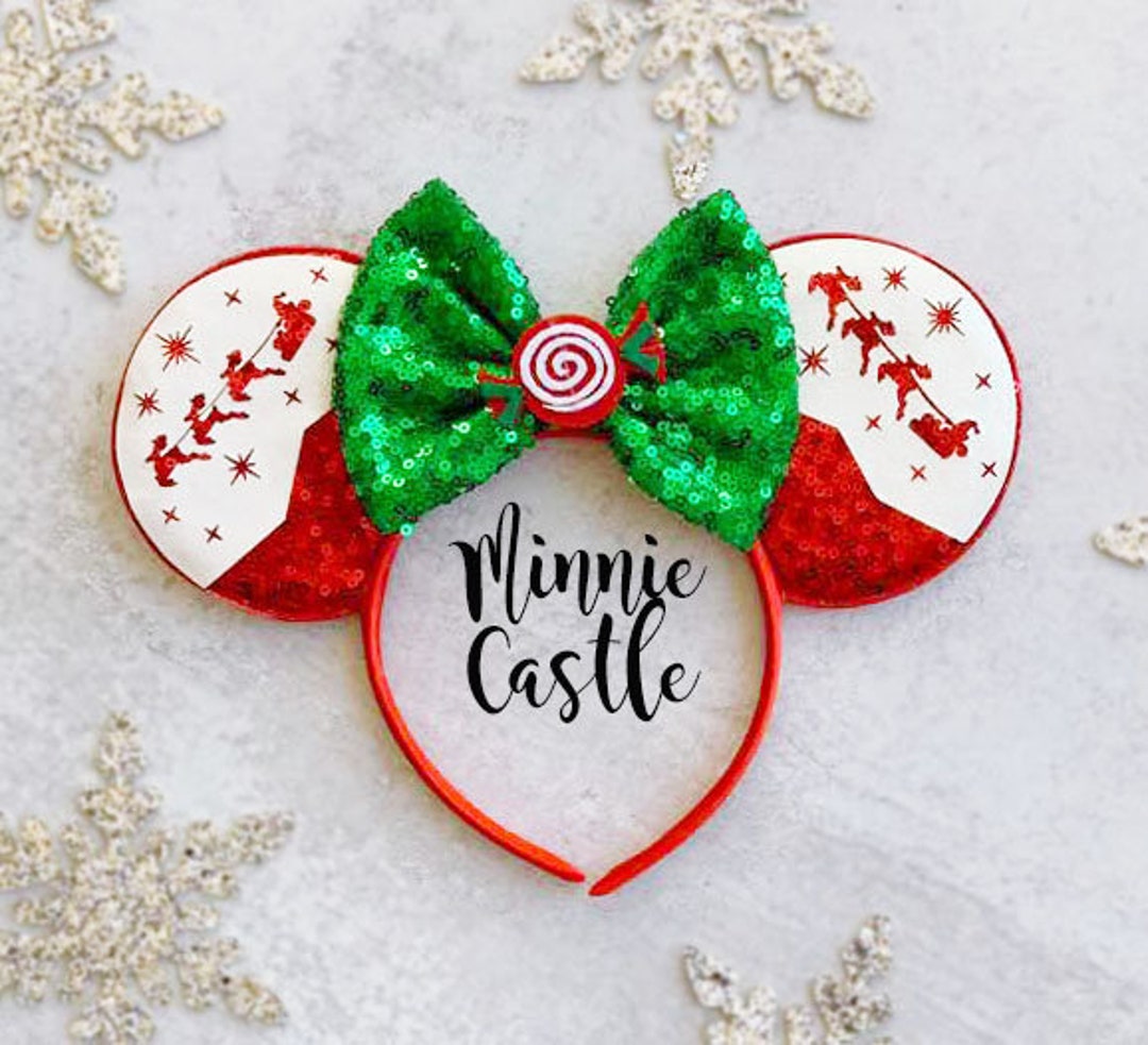 Christmas Minnie Ears, Christmas Ears, Christmas Mickey Ears, Winter