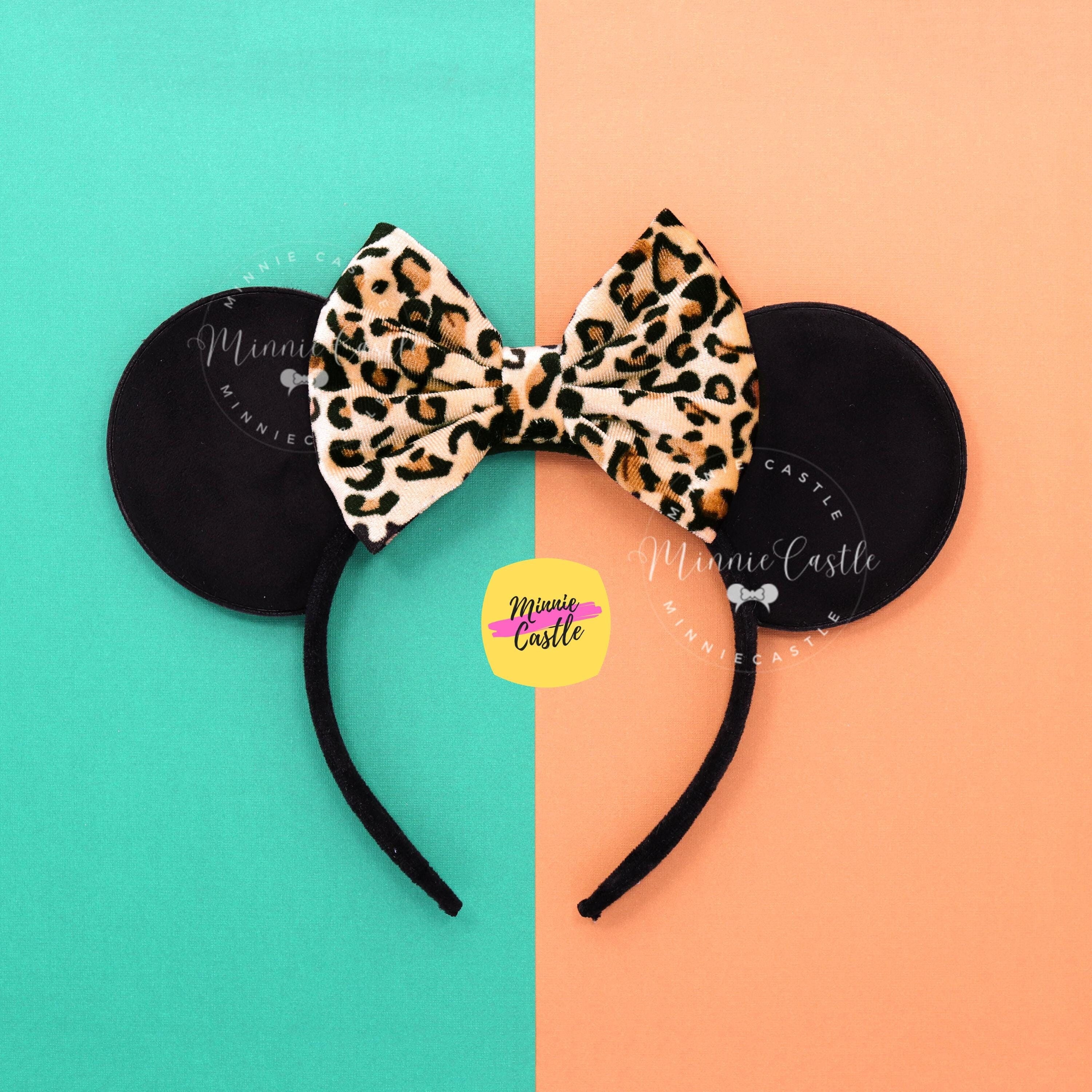 Leopard Minnie Ear, Mickey Cheetah Ears, Safari Mouse Ears  display picture 3