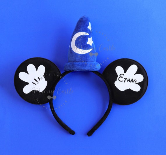 Sorcerer Mickey Ears: Personalized Boy Mouse Ears Headband  display picture 1