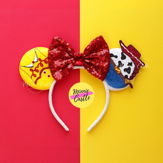Women Toy Story Sequin Halloween Mickey Mouse Headband for Cosplay DisneyDisney Plush Sequin Ear Disneyland Headband For  main image 4