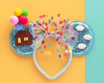 Up Mickey Ears, Minnie Ears, Up Mouse ears, Up Ears, Characters Ears, Mickey Ears, Mouse Ears headband Adults kids, Mickey Ears Gifts