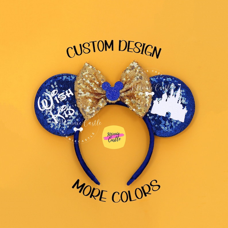 Custom design Disney ears, dance team minnie mouse ears, add logo mickey ears